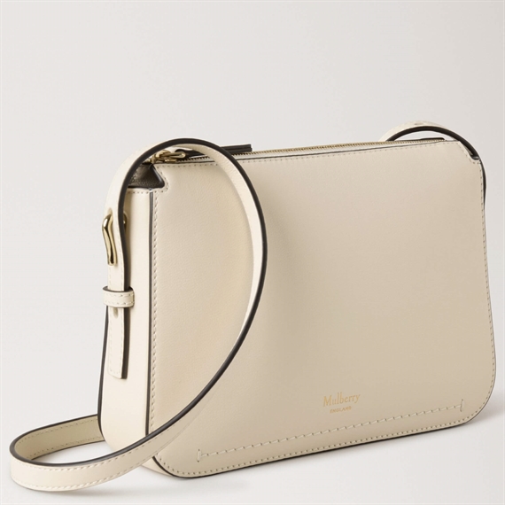 Mulberry Clovelly Pouch Eggshell Micro Classic Grain